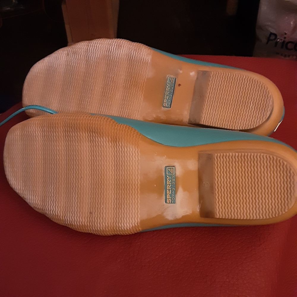 Sperry Blue and Tan Duck Shoes - Picture 3 of 4